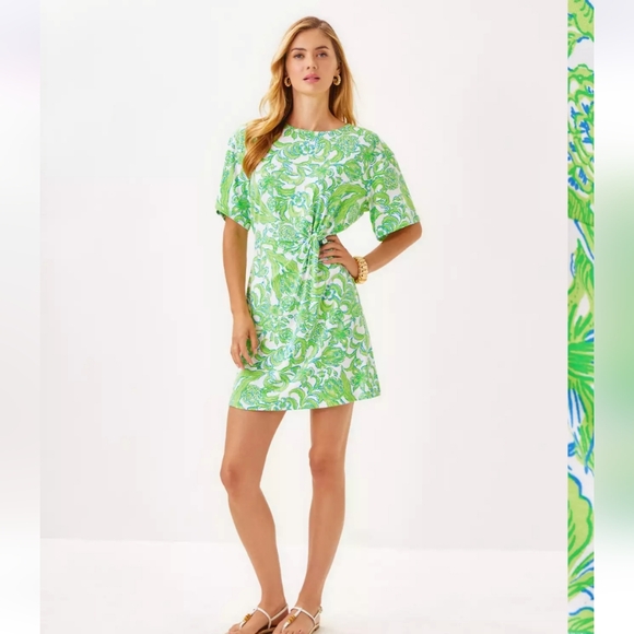 NWT Lilly Pulitzer Shaw Dress  Resort White Daffodil Hill SIZE XL - Picture 4 of 10